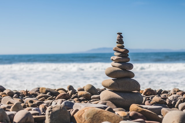 a stack of rocks